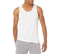 Amazon Essentials Débardeur de Gym et d’Entraînement Sans Manches, Matière Technique et Extensible à Séchage Rapide Homme, Blanc Vif, M