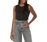 Amazon Essentials Débardeur de Musculation Coupe Décontractée sans Manches Femme, Noir, M