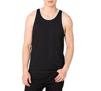 Amazon Essentials Débardeur de Sport Léger, Tissu Technique et Extensible qui Évacue l’Humidité et Sèche Rapidement Homme, Noir/Blanc, XXL