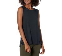 Amazon Essentials Débardeur de Yoga en Coton Doux, Coupe Décontractée (Disponible en Grandes Tailles) Femme, Noir, 3XL Grande taille