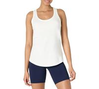 Amazon Essentials Débardeur de Yoga Léger à Encolure Dégagée et Dos Nageur, en Coton Doux Adapté aux Activités Physiques, Coupe Décontractée Femme, Blanc, XL