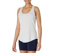 Amazon Essentials Débardeur en Coton à Dos Nageur, Haut de Yoga Doux et Léger à Encolure Dégagée Femme, Gris Clair Chiné, S