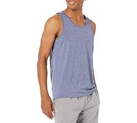 Amazon Essentials Débardeur en Textile Technique Extensible - couleurs abandonnées Homme, Bleu Chiné, XS