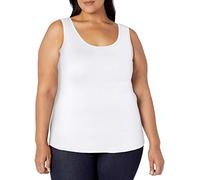Amazon Essentials Débardeur grande taille Femme, Blanc, 3XL Grande taille