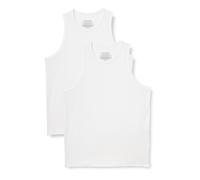 Amazon Essentials Débardeur sans Manches Ultra-Doux et Léger en Modal Homme, Lot de 2, Blanc, XL