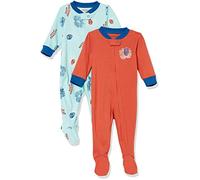 Amazon Essentials Disney | Marvel Lot de Pyjamas en Coton, Coupe Ajustée Bébé Garçon, Lot de 2, Spiderman Marvel, 12 mois