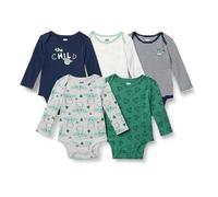 Amazon Essentials Disney | Marvel | Star Wars Body à Manches Longues Mixte Bébé, Lot de 5, Star wars Enfant, 3-6 mois