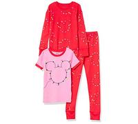 Amazon Essentials Disney | Marvel | Star Wars Ensemble De Pyjama, 3 Pièces (Anciennement Spotted Zebra) Fille, Mickey en Vacances, 10 Ans