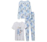Amazon Essentials Disney | Marvel | Star Wars Ensemble De Pyjama, 3 Pièces (Anciennement Spotted Zebra) Fille, La Reine des Neiges/Magie, 9 ans