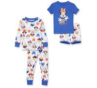 Amazon Essentials Disney | Marvel | Star Wars Ensemble De Pyjama, 4 Pièces (Anciennement Spotted Zebra) Fille, Minnie Bows, 3 Ans