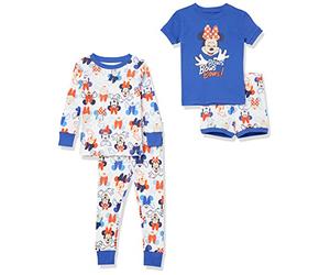 Amazon Essentials Disney | Marvel | Star Wars Ensemble de Pyjama Fille, Minnie Bows, 3 ans