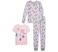 Amazon Essentials Disney | Marvel | Star Wars Ensemble de Pyjama Fille, Rose/Gris, la Reine des Neiges 2/Flocon de Neige, 11-12 ans
