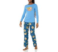 Amazon Essentials Disney | Marvel | Star Wars Ensembles de Pyjama en Flanelle Femme, Star Wars Grogu - Womens, S