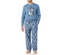 Amazon Essentials Disney | Marvel | Star Wars Ensembles de Pyjama en Flanelle Homme, Nightmare Santa Jack - Mens, L