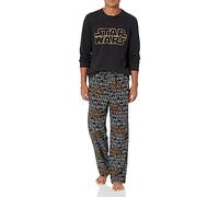 Amazon Essentials Disney | Marvel | Star Wars Ensembles de Pyjama en Flanelle Homme, Star Wars Logo - Mens Flannel, XS