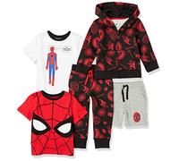 Amazon Essentials Disney | Marvel | Star Wars Ensembles de vêtements Garçon, Lot de 5, Spider Man Marvel, 9 Ans