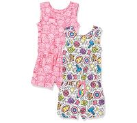 Amazon Essentials Disney | Marvel | Star Wars | Frozen | Princess Combinaison sans Manche en Maille Fille, Lot de 2, Festive Marvel - Kids, 8 ans