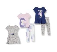 Amazon Essentials Disney | Marvel | Star Wars | Frozen | Princess Ensembles de vêtements à coordonner à volonté Fille, Lot de 5, La Reine des Neiges - Elsa et Olaf, 2 ans