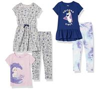 Amazon Essentials Disney | Marvel | Star Wars | Frozen | Princess Ensembles de vêtements à coordonner à volonté Fille, Lot de 5, La Reine des Neiges - Elsa et Olaf, 4 ans