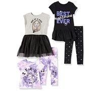 Amazon Essentials Disney | Marvel | Star Wars | Frozen | Princess Ensembles de vêtements à coordonner à volonté Fille, Lot de 5, Monstre, 4 Ans