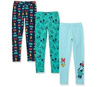 Amazon Essentials Disney | Marvel | Star Wars | Frozen | Princess Legging Fille, Lot de 3, Mickey Et Ses Amis, 6-7 Ans