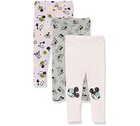 Amazon Essentials Disney | Marvel | Star Wars | Frozen | Princess Legging Fille, Lot de 3, Minnie et Ses Amis, 4 Ans