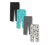 Amazon Essentials Disney | Marvel | Star Wars | Frozen | Princess Legging Fille, Lot de 4, Icônes Marvel, 8 Ans