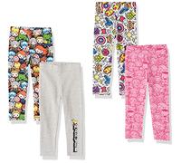 Amazon Essentials Disney | Marvel | Star Wars | Frozen | Princess Legging Fille, Lot de 4, Marvel Captain America, 6-7 Ans