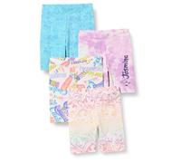Amazon Essentials Disney | Marvel | Star Wars | Frozen | Princess Short de vélo (anciennement Spotted Zebra) Fille, Lot de 4, Princesse/Gribouillage, 8 ans