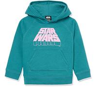 Amazon Essentials Disney | Marvel | Star Wars | Frozen | Princess Sweatshirt en Polaire à Capuche Fille, Logo Star Wars, 4 Ans