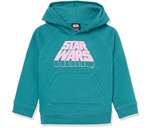 Amazon Essentials Disney | Marvel | Star Wars | Frozen | Princess Sweatshirt en Polaire à Capuche Fille, Logo Star Wars, 10 Ans