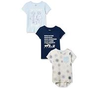 Amazon Essentials Disney | Marvel | Star Wars | Frozen | Princess T- Shirts à Manches Courtes Fille, Lot de 3, La Reine des Neiges 2 - Destin, 9 ans