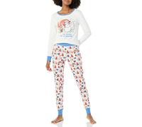 Amazon Essentials Disney | Marvel | Star Wars Lot de Pyjamas en Coton, Coupe Ajustée Femme, Star Wars Mando Winter - Womens Snug-fit, S