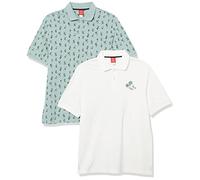 Amazon Essentials Disney | Marvel | Star Wars Polo en Coton Piqué Coupe Régulière Homme, Lot de 2, Mickey Peace, XL