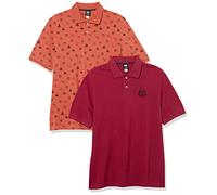 Amazon Essentials Disney | Marvel | Star Wars Polo en Coton Piqué Coupe Régulière Homme, Lot de 2, Star Wars Stormtrooper Rouge, XL