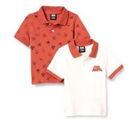 Amazon Essentials Disney | Marvel | Star Wars Polos en piqué à manches courtes Garçon, Lot de 2, Logo Star wars, 4 ans