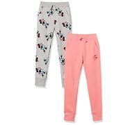 Amazon Essentials Disney | Marvel | Star Wars | Princess Pantalon de Jogging en Polaire Fille, Lot de 2, Icônes Minnie, 10 ans