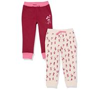 Amazon Essentials Disney | Marvel | Star Wars | Princess Pantalon de Jogging en Polaire Fille, Lot de 2, Mickey Peace, 6-7 Ans