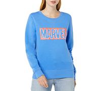 Amazon Essentials Disney | Marvel | Star Wars | Princess Sweat-Shirts Col Ras-du-Cou, en Molleton Femme, Marvel Logo, S