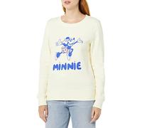 Amazon Essentials Disney | Marvel | Star Wars | Princess Sweat-Shirts Col Ras-du-Cou, en Molleton Femme, Minnie Joy, S