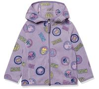 Amazon Essentials Disney | Marvel | Star Wars | Princess Vestes à Capuche en Polaire avec Fermeture éclair intégrale Fille, Marvel Logo, 11-12 Ans