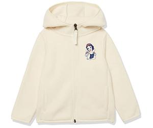 Amazon Essentials Disney | Marvel | Star Wars | Princess Vestes à Capuche en Polaire avec Fermeture éclair intégrale Fille, Blanche-Neige, 4 Ans