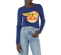 Amazon Essentials Disney | Marvel | Star Wars Pulls légers ras-du-cou Femme, Star Wars Grogu - Womens, M