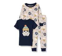 Amazon Essentials Disney | Marvel | Star Wars Pyjama en coton, coupe ajustée Mixte Bébé, Star Wars Winter - Kids, 18 mois