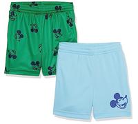 Amazon Essentials Disney | Marvel | Star Wars Short de Sport, de Basket-Ball, en Maille Garçon, Lot de 2, Happy Mickey, 6-7 Ans
