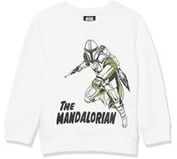 Amazon Essentials Disney | Marvel | Star Wars Sweatshirts en Polaire à col Rond Garçon, Star Wars Mando, 11-12 Ans