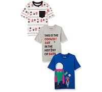 Amazon Essentials Disney | Marvel | Star Wars T-Shirt à Manches Courtes (Anciennement Spotted Zebra) Bébé Garçon, Lot de 3, Spider Man Marvel, 4 Ans