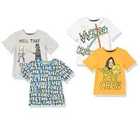 Amazon Essentials Disney | Marvel | Star Wars T- Shirts à Manches Courtes Garçon, Lot de 4, Star Wars, 10 ans