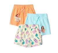 Amazon Essentials Disney Shorts Fille, Lot de 3, Moana Island Girl, 3 ans