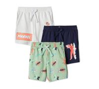 Amazon Essentials Disney Shorts Garçon, Lot de 3, Avengers Action, 10 ans